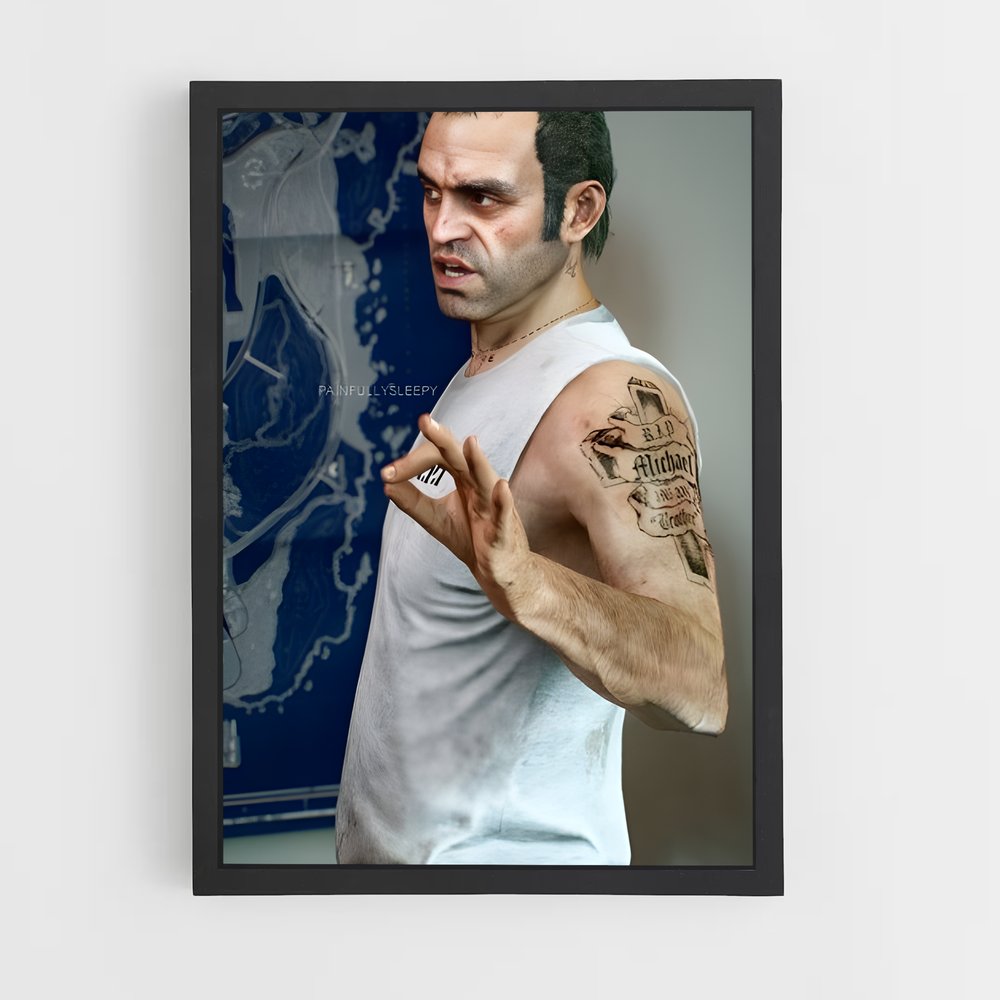 Poster Trevor le Rebelle – affiche GTA V (vue 2)